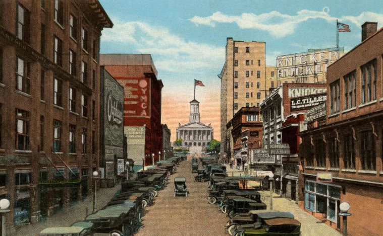 Capitol Boulevard, Looking North, Nashville, 1920s