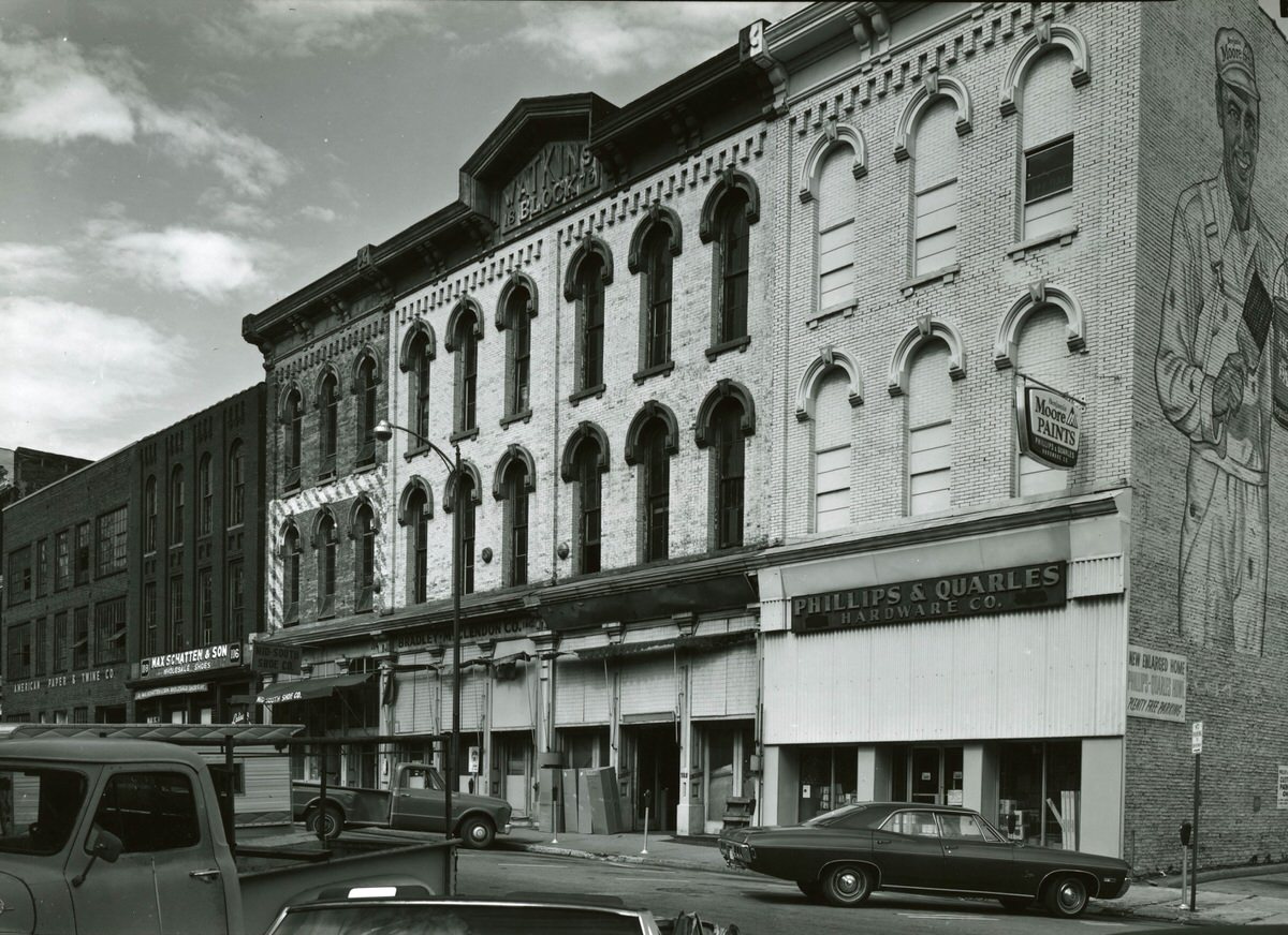 Watkins Block businesses, 1970