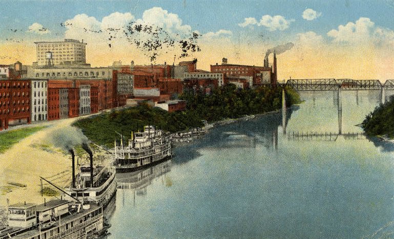 Cumberland River Wharf, Nashville, 1922