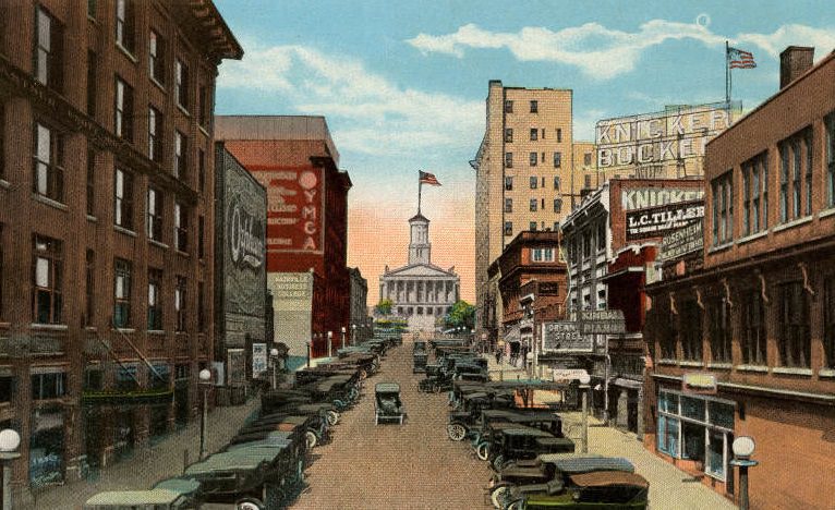 Capitol Boulevard, Looking North, Nashville, 1920s