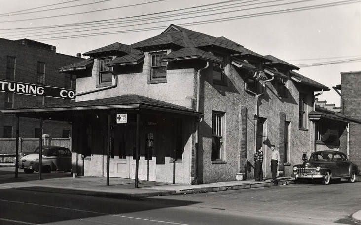 Fire Station at Fourth Avenue South, 1949