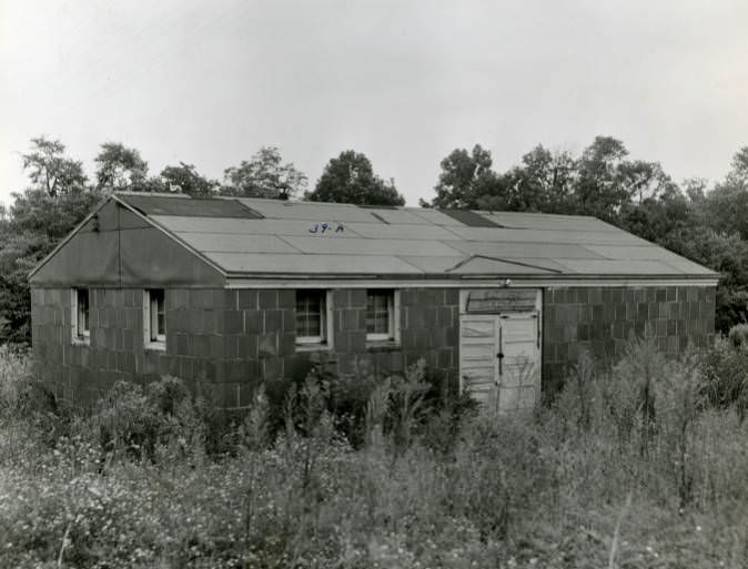 Aviation salvage warehouse at Berry Field, Nashville, Tennessee, 1950