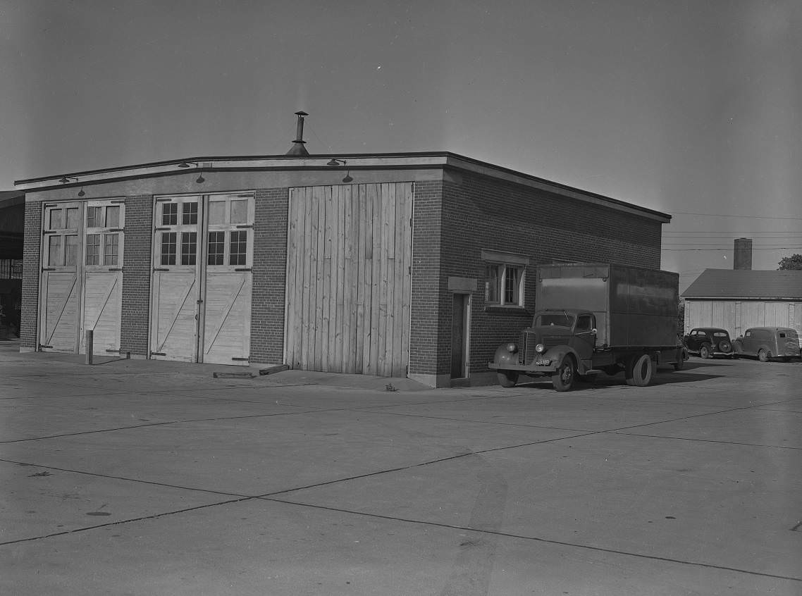 Berry Field garage storage building, 1950