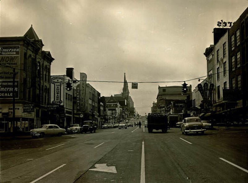 Broad Street off Fourth Avenue, Nashville, Tennessee, 1957
