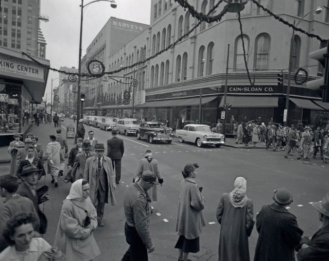 Church Street at Fifth Avenue, Nashville, Tennessee, 1955