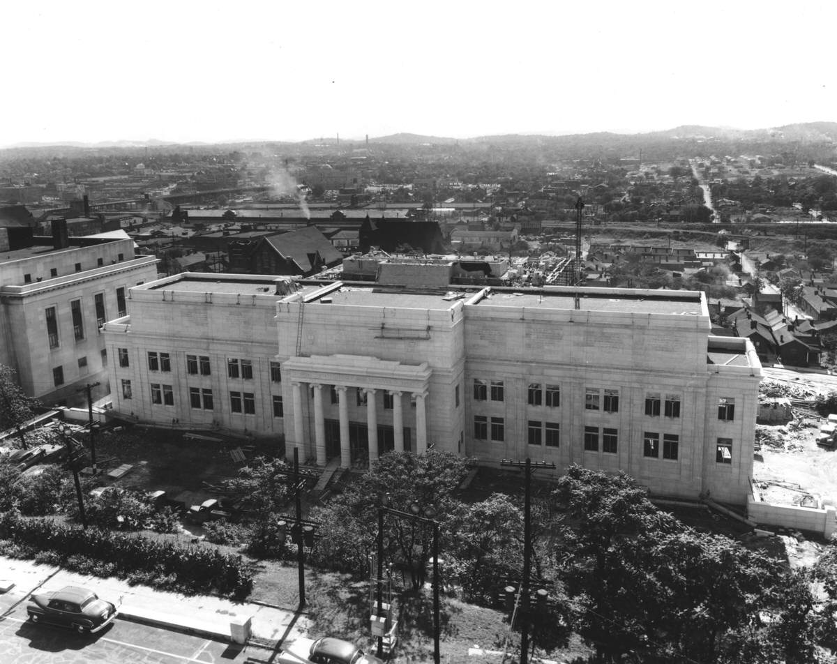 Nashville, as seen from the top of the State Capitol, 1952