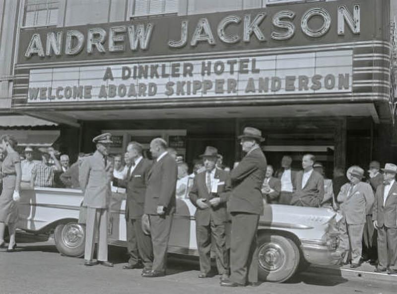 Commander William Anderson homecoming visit to Nashville, 1958