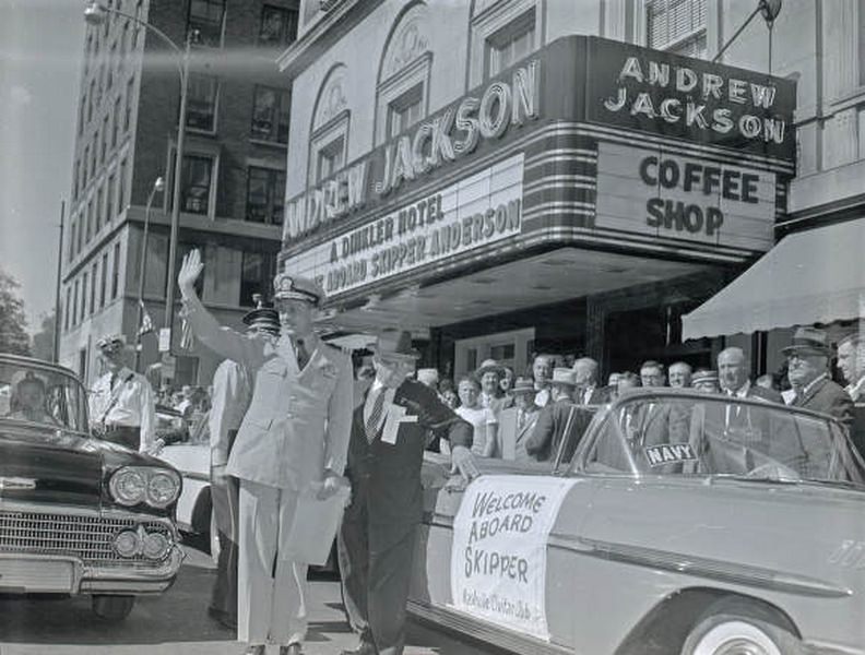 Commander William Anderson homecoming visit to Nashville, 1958