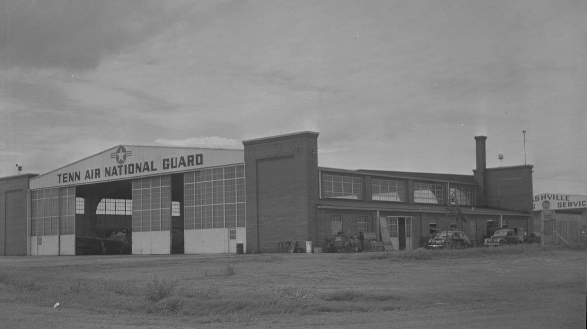 Air National Guard hangar at Berry Field, Nashville, Tennessee, 1950