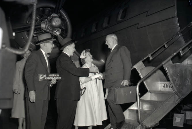 American Cancer Society National Officers visit Nashville, Tennessee, 1955