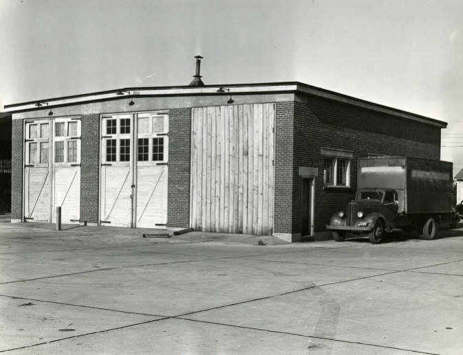 Garage storage building, Department of Aviation, Berry Field, Nashville, Tennessee, 1950