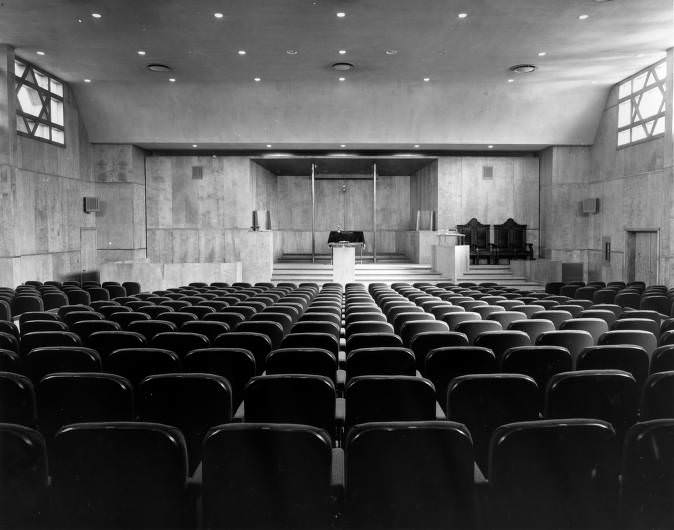 Interior of West End Synagogue, Nashville, Tennessee, 1951