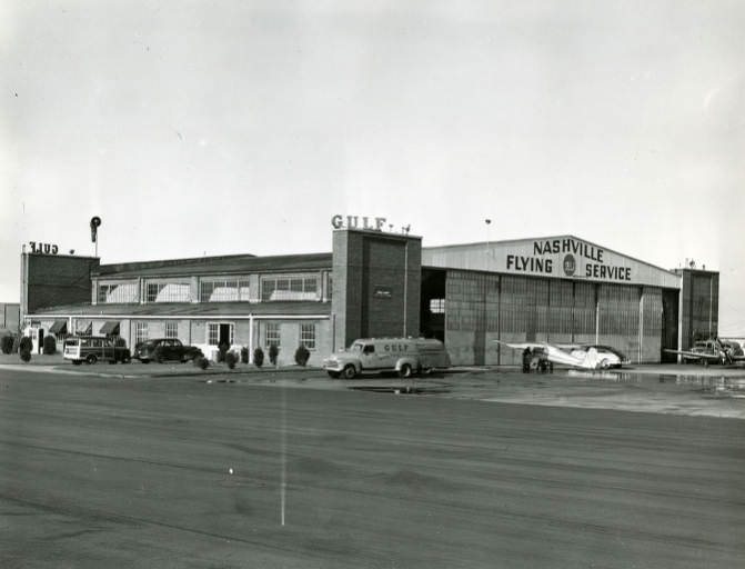 Nashville Flying Service at Berry Field, Nashville, Tennessee, 1950