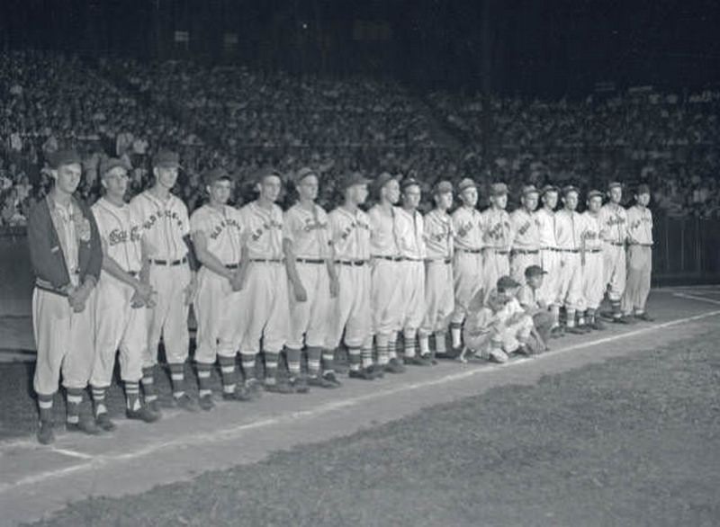 Phil Harris at Sulphur Dell ballpark and WSM, Nashville, Tennessee, 1951