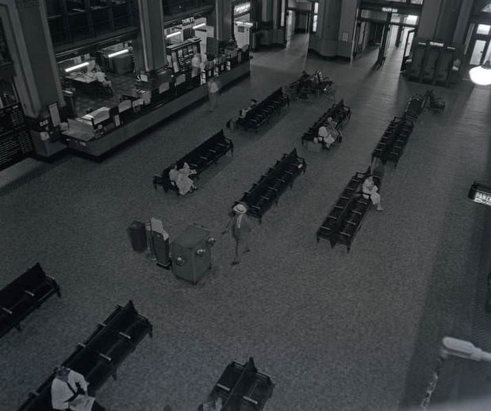 Waiting room at Union Station, Nashville, Tennessee, 1958