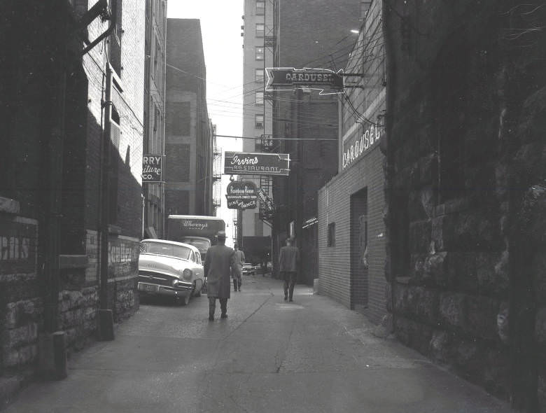 Printer’s Alley, Nashville, Tennessee, 1958 February