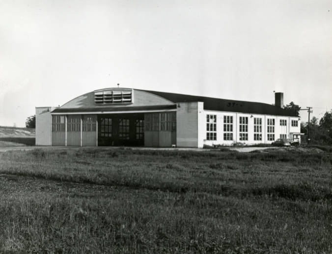 U.S. Air Force hangar, training center, at Berry Field, Nashville, Tennessee, 1950