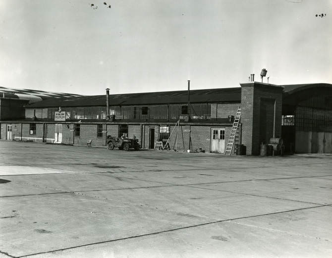 U.S.A.F. hangar at Berry Field, Nashville, Tennessee, 1950