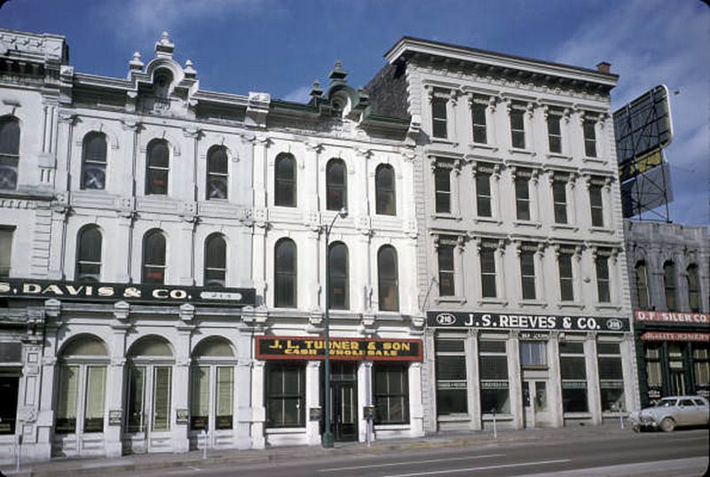 Buildings on the north side of the Public Square in Nashville, Tennessee, 1959