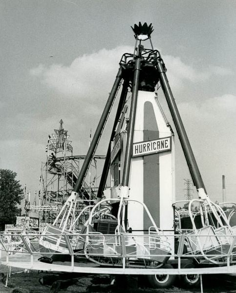 Amusement ride at the Tennessee State Fair, Nashville, Tennessee, 1969