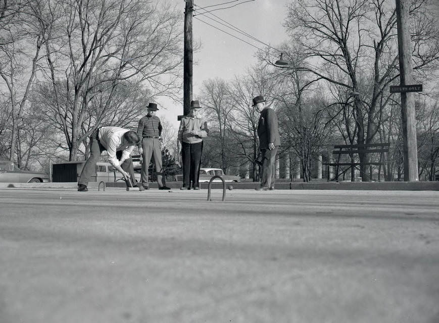 Centennial Park croquet court, Nashville, Tennessee, 1961