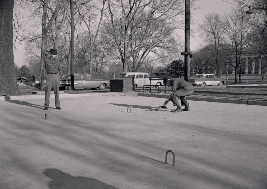 Centennial Park croquet court, Nashville, 1961