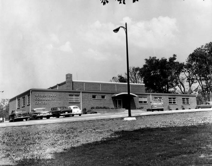 Exterior of Sevier Park Community Center, Nashville, Tennessee, 1963
