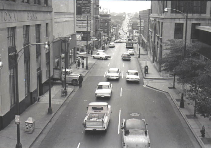 Fourth Avenue North, downtown Nashville, 1960s