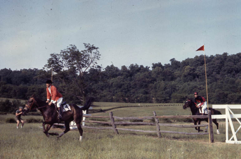 Iroquois Steeplechase at Percy Warner Park, Nashville, Tennessee, 1962