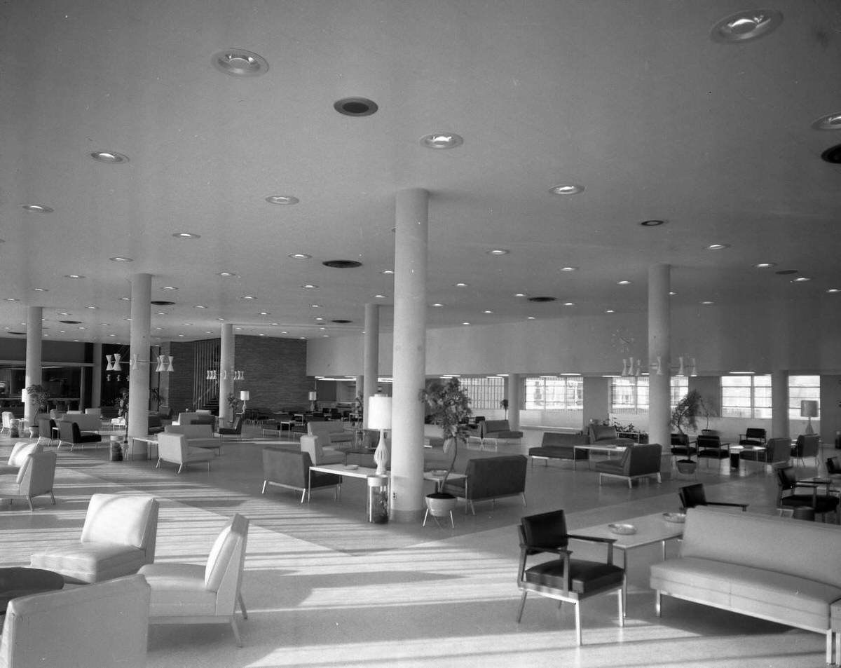Nashville Airport new terminal interior, 1961