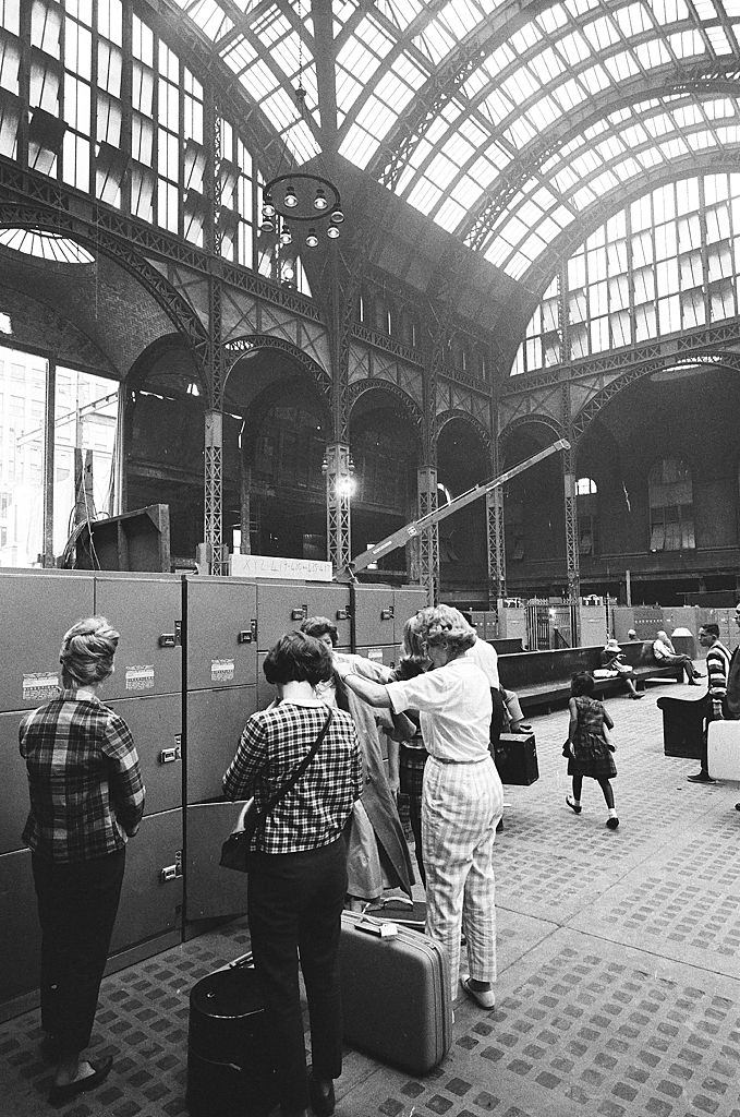 Penn Station during the demolition.