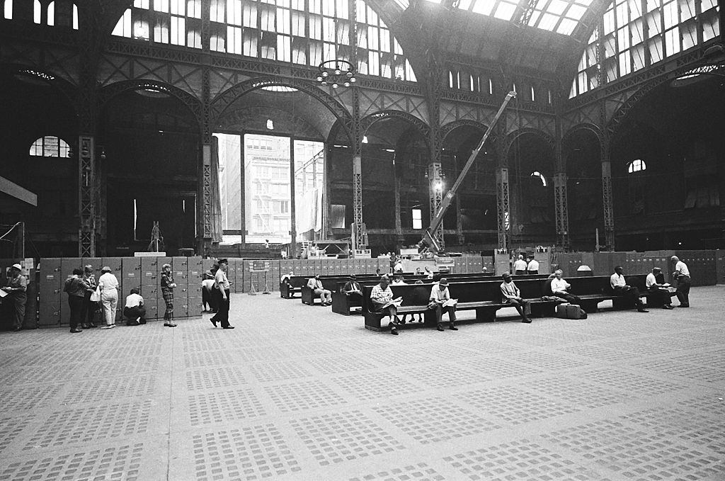 Penn Station during the demolition.