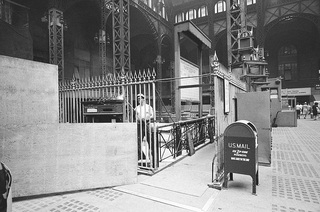 Penn Station during the demolition.