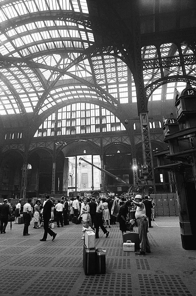 Penn Station during the demolition.