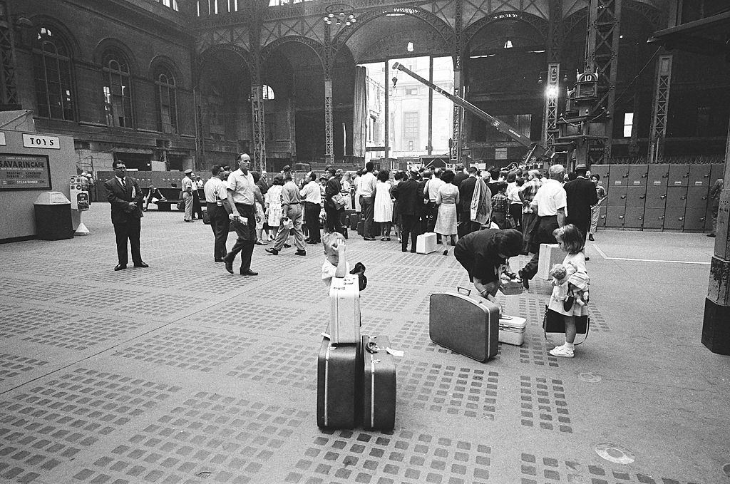 Penn Station during the demolition.