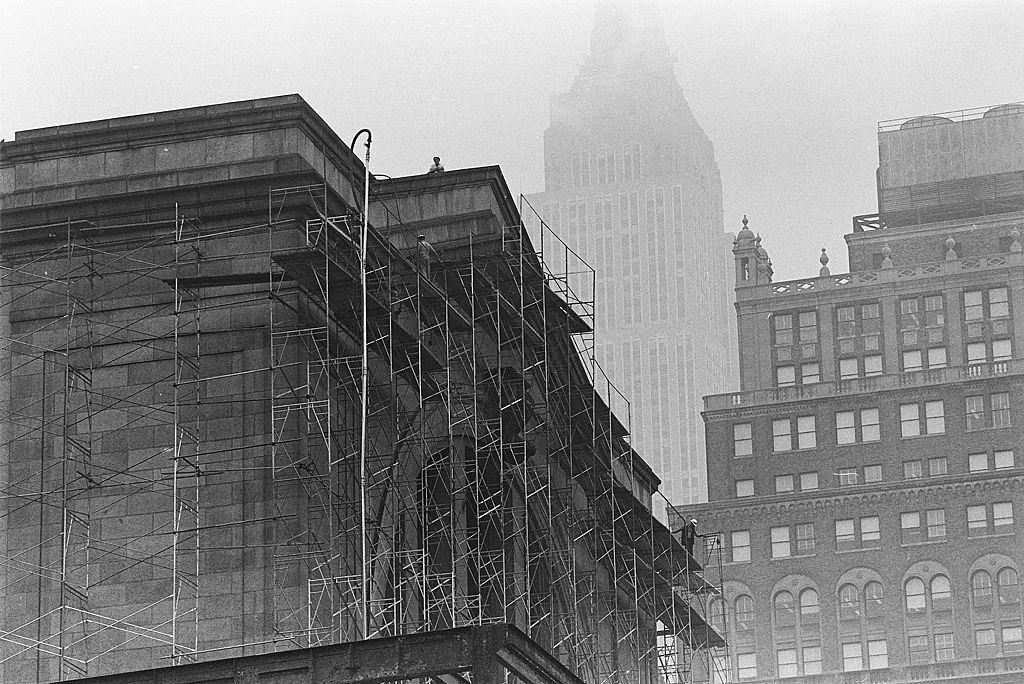 Penn Station during the demolition.