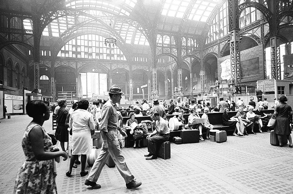 Penn Station during the demolition.