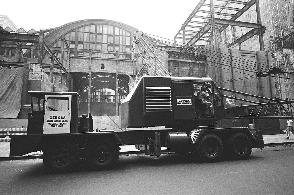 Penn Station during the demolition.