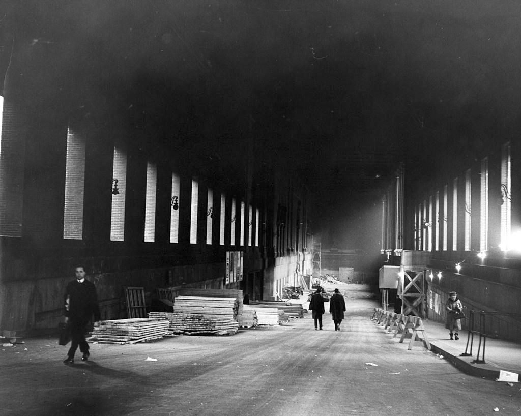 Taxi Ramp of The Old Penn Station Just Before the Time of Its Demolition.