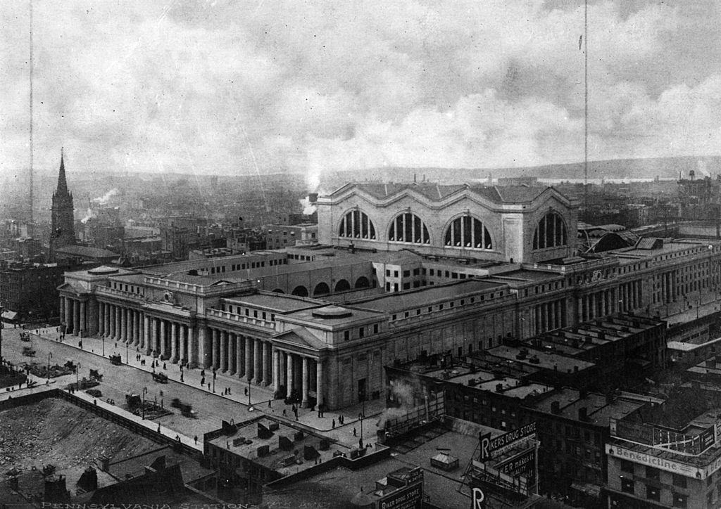Pennsylvania Station and Avenue in New York, modelled on the Baths of Coracalla.