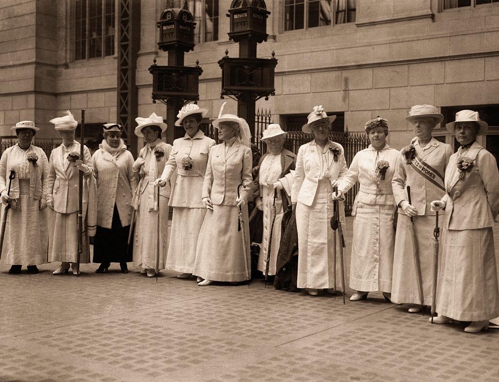 Suffragists at Pennsylvania Station, 1915