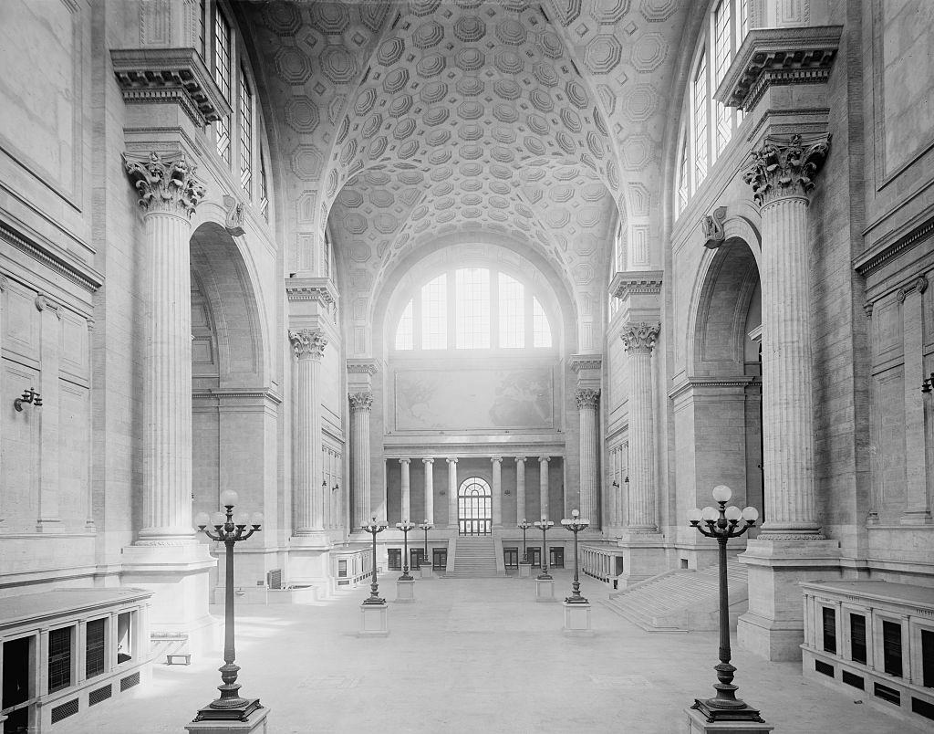 Main Waiting Room, Pennsylvania Station, New York City, 1910