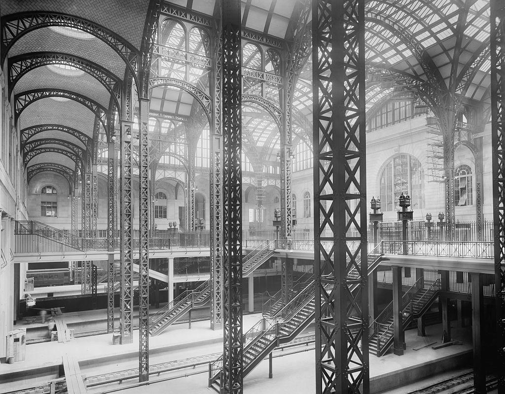 Track Level and Concourse, Pennsylvania Station, New York City, 1910