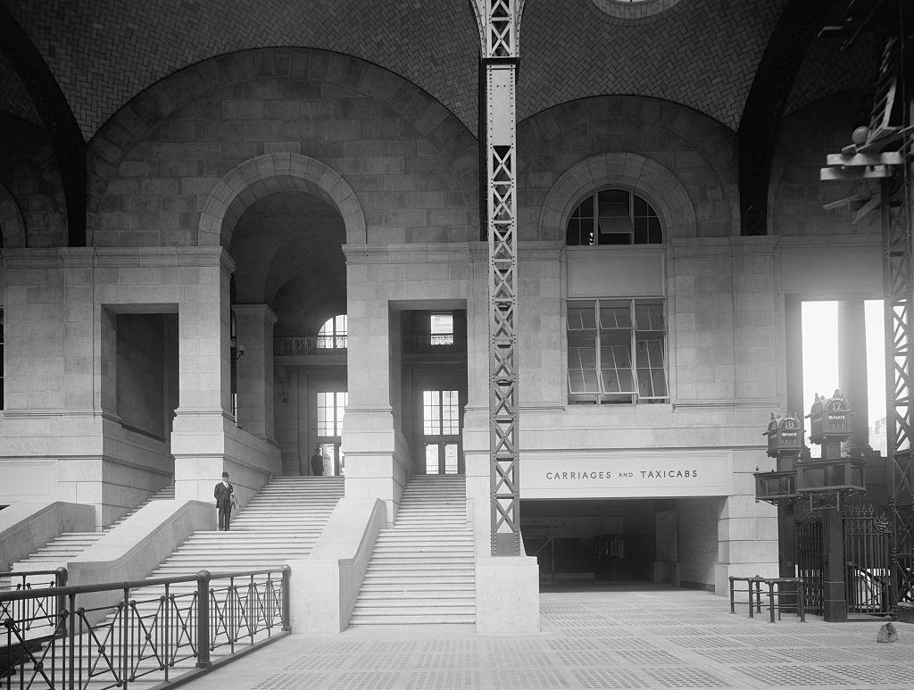 Concourse, Exit to 33rd Street, Pennsylvania Station, New York City, 1910