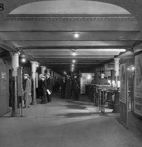 Subway and Train Station In New York Around 1904