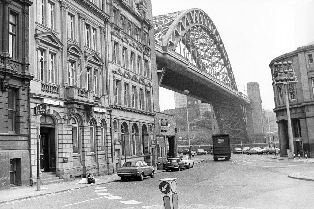 Lloyds Bank on Newcastle Quayside, 9th July 1978.
