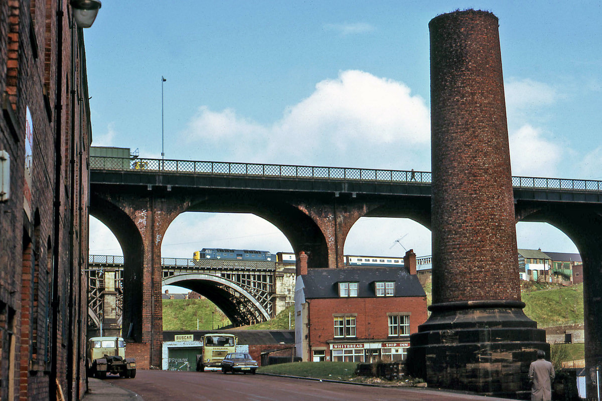 Ouseburn Viaduct & Byker Bridge Newcastle, 1975