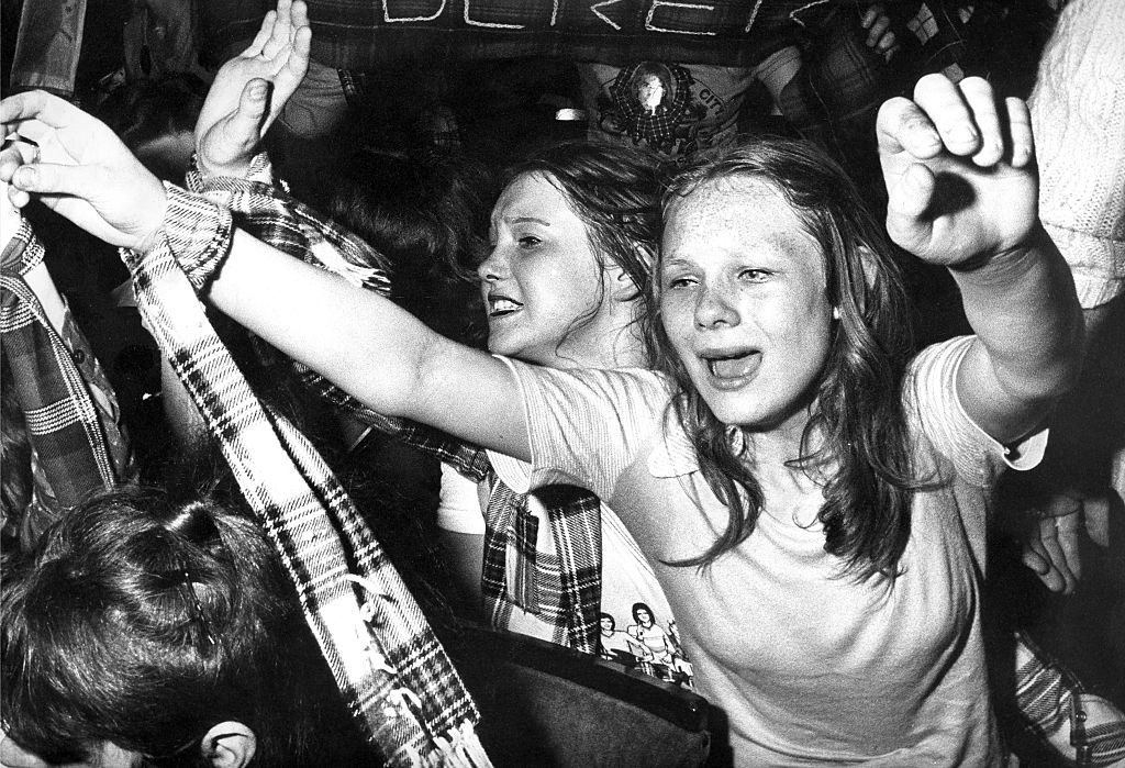 A hysterical tartan army invade Newcastle to watch the Bay City Rollers at the City Hall in 1975.