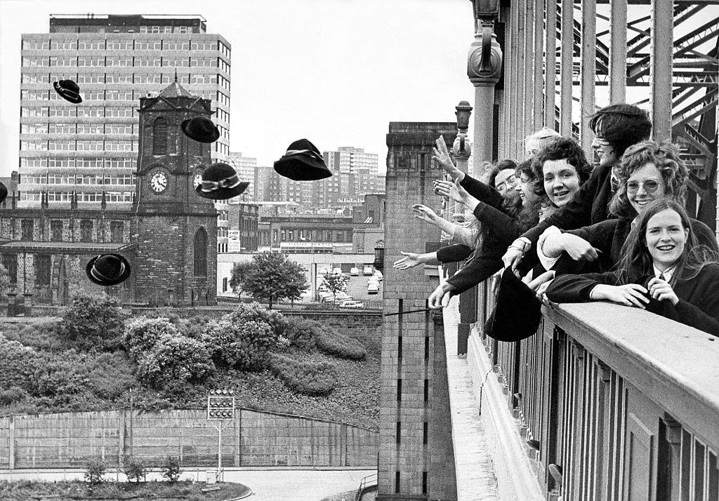 For generations girls in their last term at Newcastle's Church High School flung their uniform bonnets into the Tyne.