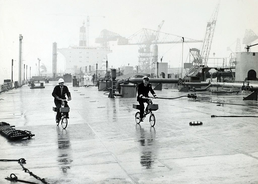 Transport in Newcastle on Tyne, England. 1970.